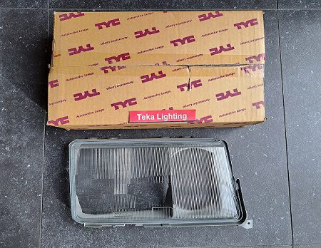 Mercedes-Benz 190 (W201) / Koplampglas / Scheinwerfer Scheibe / Headlight Lens / Phare Glace / TYC 20-3219-LA-2 / Rechts